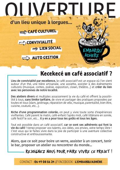 AGENDA L'EMBARQU'ADHERE AGENDA L'EMBARQU'ADHERE