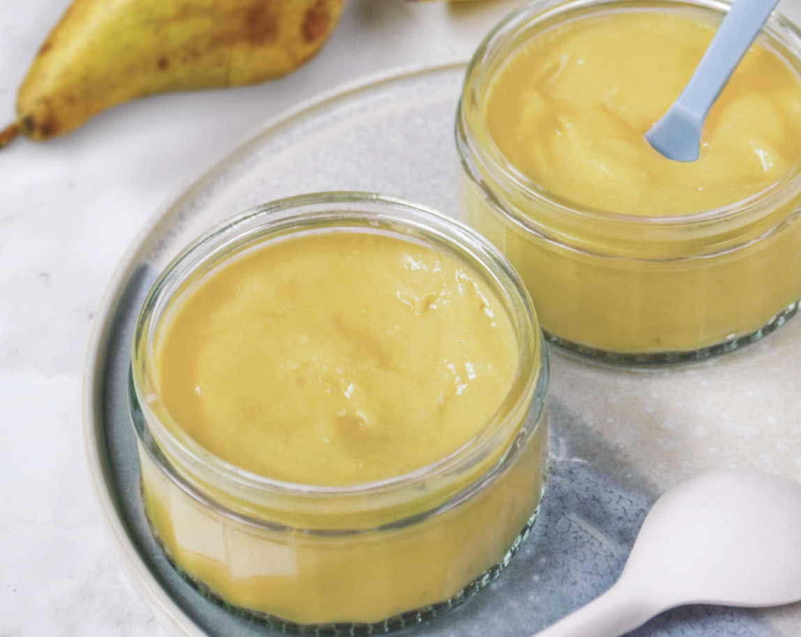 Purée banane-poire (pour bébé) Purée banane-poire (pour bébé)