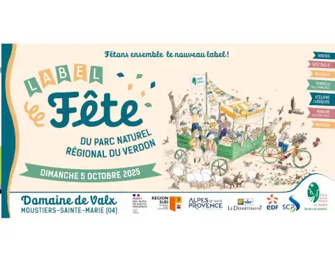Label Fête du Parc Naturel Régionnal du Verdon